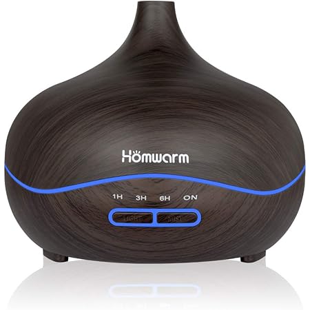 Amazon Homwarm アロマディフューザー 超音波式 大容量 400ml アロマ加湿器 卓上加湿器 木目調 日本語取り扱い説明書付き ブラウン Homwarm 加湿器 通販