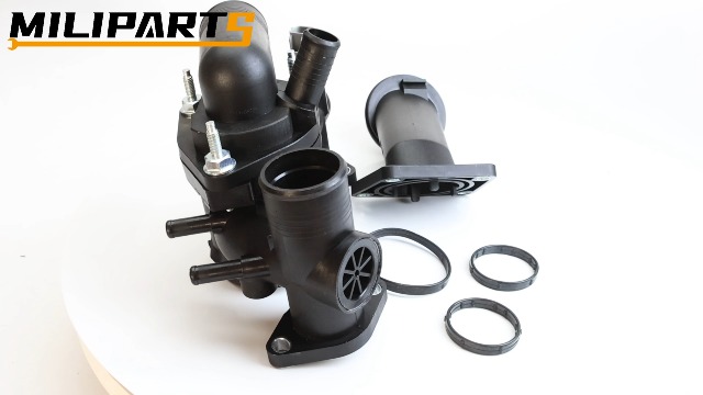 湯 MILIPARTS Coolant Thermostat Housing Assembly with Water Outlet