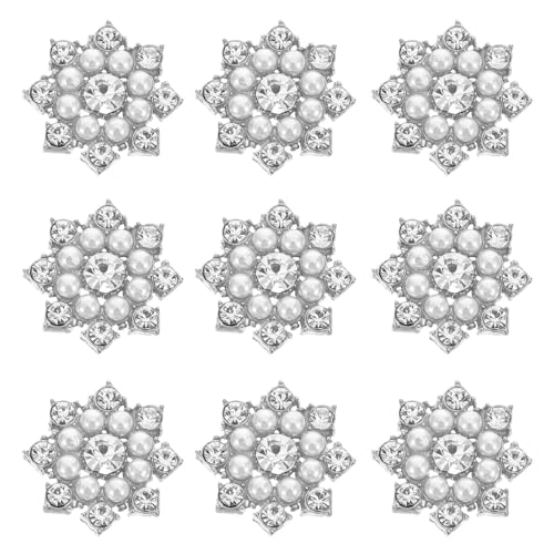 Copos de Nieve de Cristal y Perlas para Personalizar Fundas de Móvil Diy