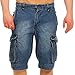 Produktbild Jet Lag Herren Cargo Shorts Take Off 8 (18) Denim Navy W32