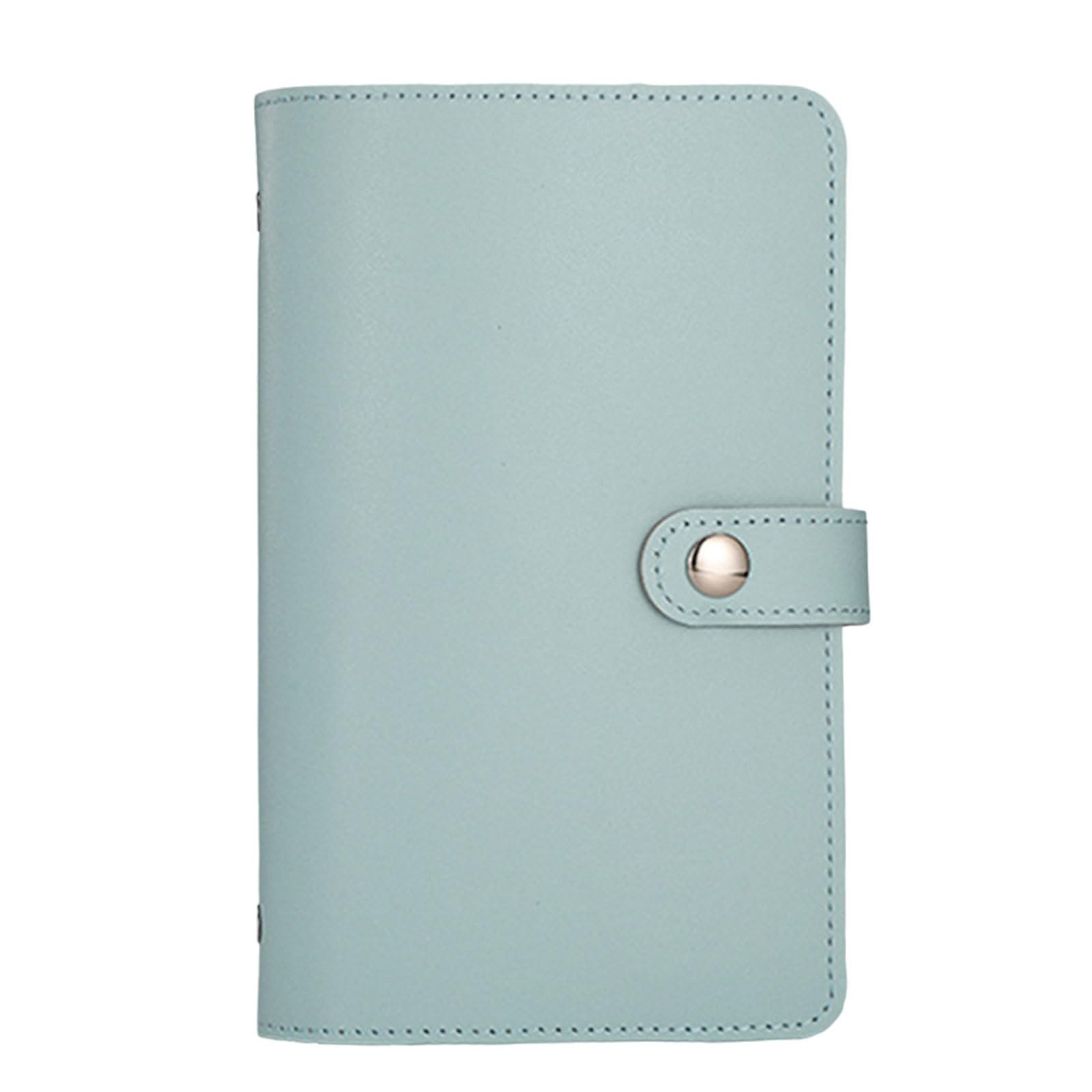 Zorescoleo Blue 50 Pocket Currency Album 7X4.5in Leather Money Holder Banknotes Collecting Holder Paper Money Storage Book For Collector