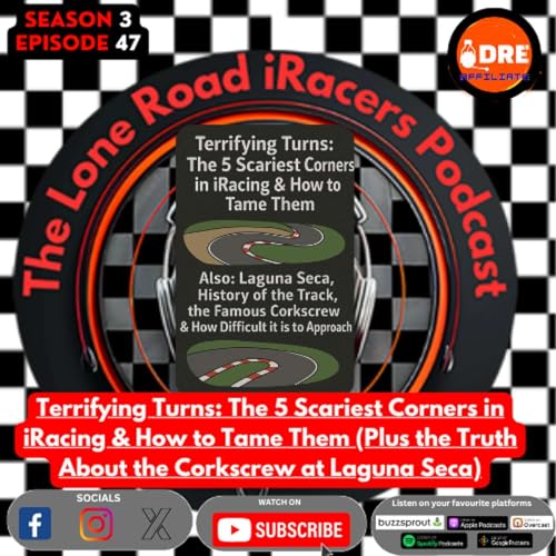 『Top 5 Most Terrifying Corners in iRacing + How to Master Laguna Seca's Corkscrew』のカバーアート