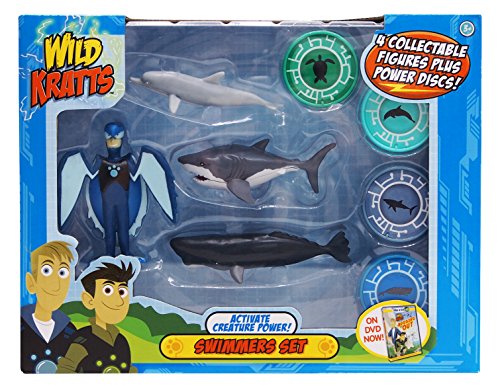 Wild Kratts - Activate Creature Power - 4-Pack Action Figure Set - Swimmers