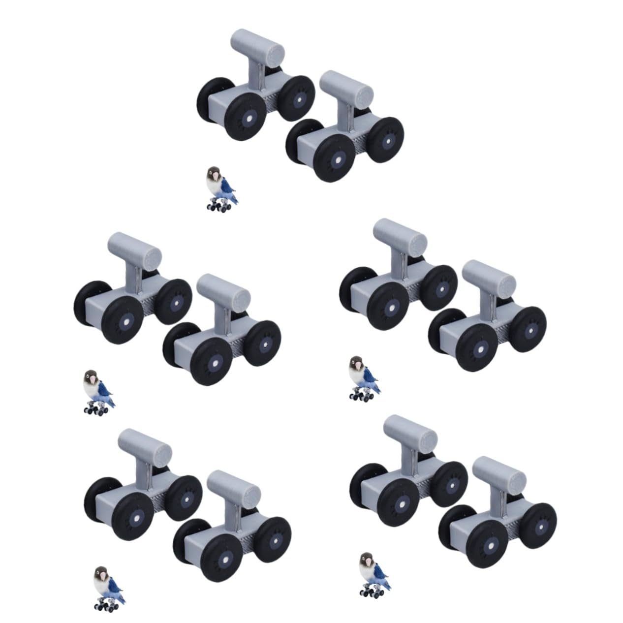 5pares Parrot Skating Toy para Entrenamiento De Aves Juguete Interactivo De Patinaje para Periquitos y Cacatúas Material Seguro y Duradero para Diversión y Estimulación Mental