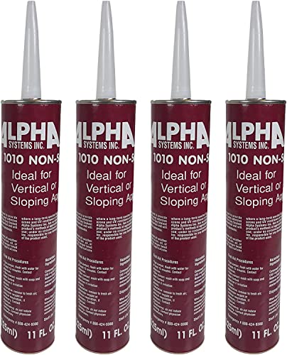 Alpha Systems 862157 1010 UPC Non-Sag Sealant, White (Qty 4)