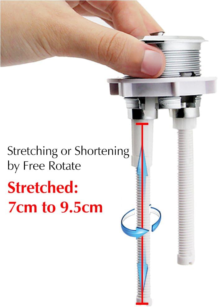 Dual Push Flushing Toilet Button Toilet Tank Button 38 mm Toilet Button Replaced Flush Button with Thread Diameter image 4
