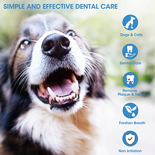 Dog Teeth Cleaning Finger Wipes - 50 CT Dental Care Wipes for Dogs, Cats, Puppies & Kittens - Natural Pet Presoaked Teeth Wipes - Pet Oral Gums Cleansing, Freshens Breath, Reduce Plaque & Tartar - Image 7