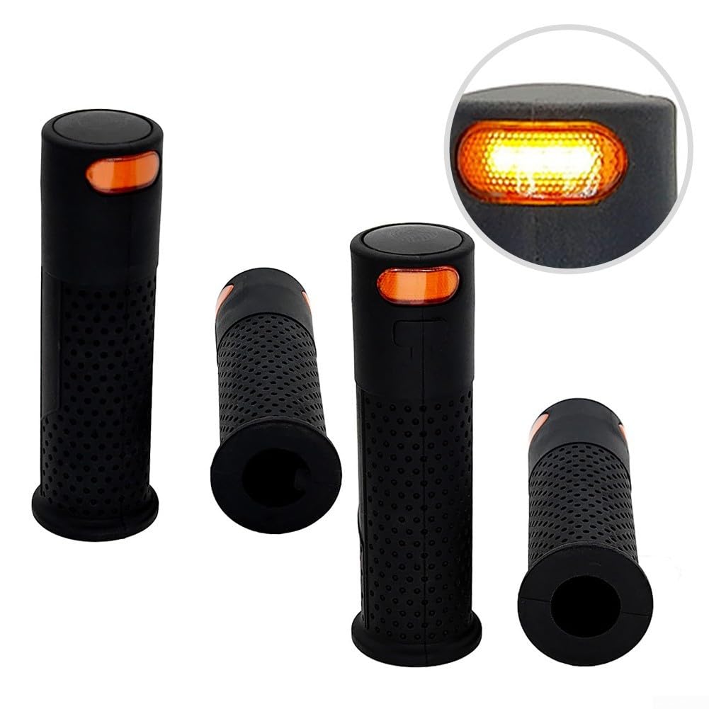 Set di indicatori di direzione per scooter, indicatori di direzione per bici, telecomando wireless a LED lampeggiante, impugnature integrate per Xiaomi M365 Pro 2 Essential Scooter (B)