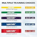 WIKDAY Resistance Bands for Working Out, Exercise Bands, Workout Bands, Pull Up Assistance Bands for Body Stretching Training Physical Therapy Muscle Training for Men & Women - Image 2