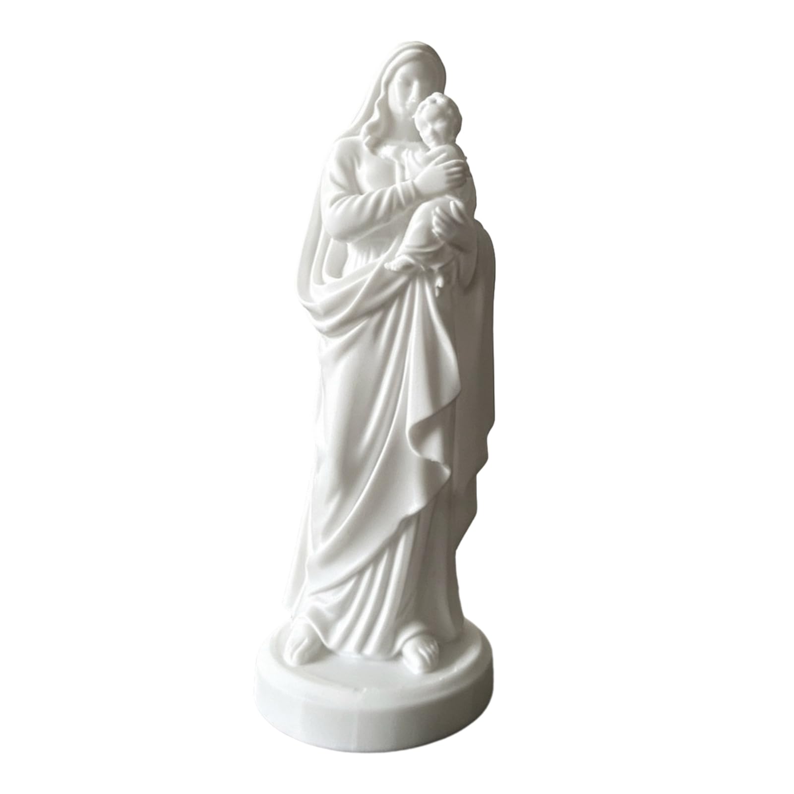 Virelynx Virgin Mary Holding Baby Jesus Statue – 3D Printed Holy Mother Figurine, Christian Religious Ornament for Catholic Home Decor