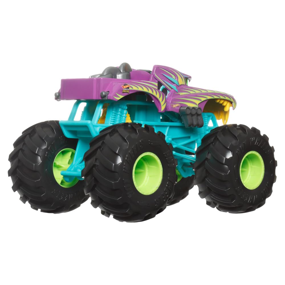 Hotwheels Hot Wheels Monster Trucks Oversized Hotweiler 1:24 Scale, Red, 7.48 inches - Image 4