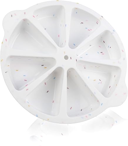 Miniatura 8 de Molde de silicona triangular para hornear pan de maíz antiadherente para pastel de 8 cavidades, perfecto para brownies, magdalenas, cupcakes, jabón