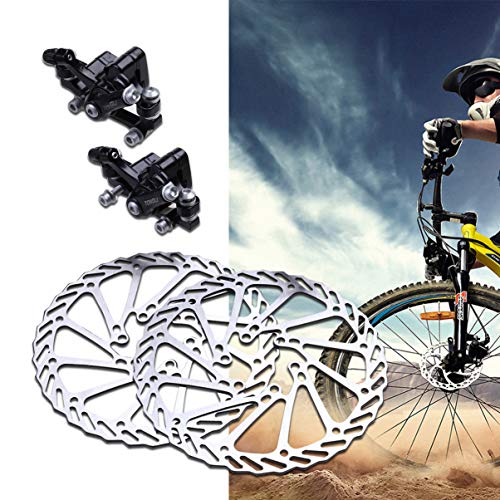 IMIKEYA 1 par de discos de freio a disco de aço inoxidável 160 mm para bicicleta e mountain bike (F1
