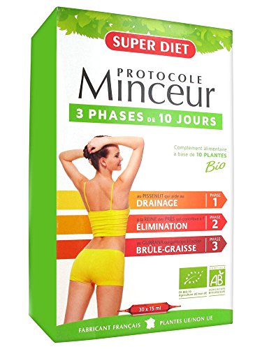 Super diet - Protocole minceur n°1 - 3 x 10 ampoules - Maigrir sereinement et naturellement