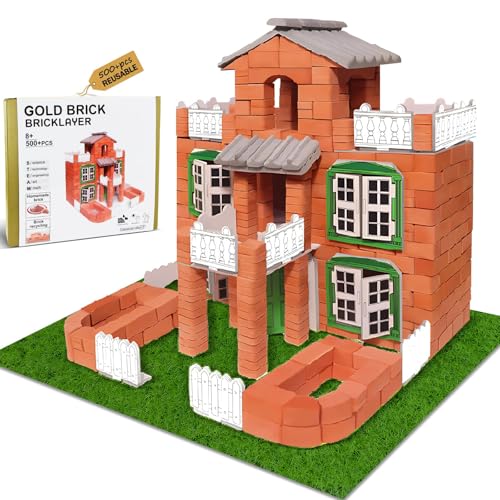 Brick and Mortar Construction Set, DIY BuildSTEM Construction Kit, Versatile