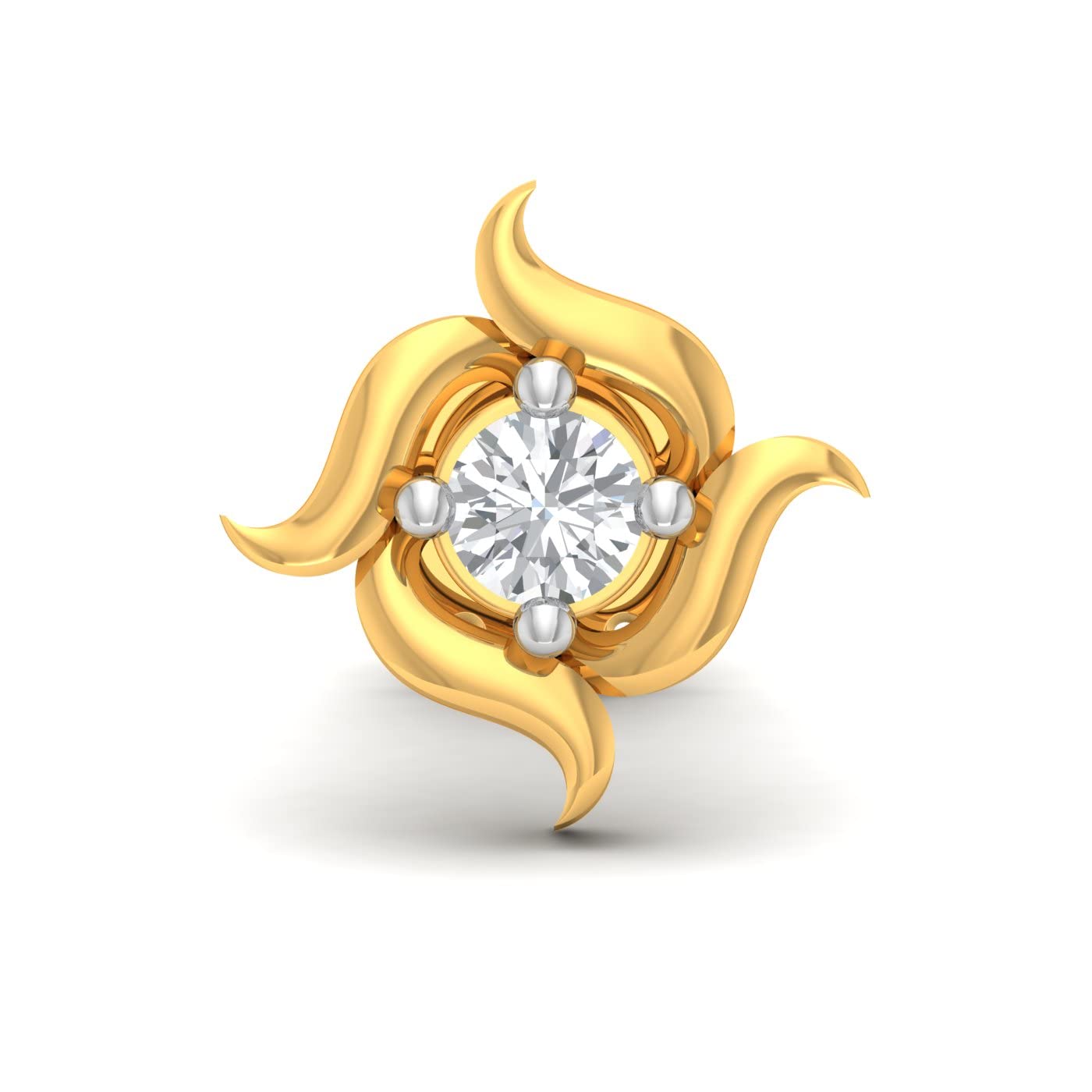 PERRIAN 18k (750) Yellow Gold and Diamond Nose Pin for women this screw nose pin for pierced nose Wearable on Daily Use Basis Given as a one-of a kind gift to your loved ones (B08PFRBH32) Amazon Price History, Amazon Price Tracker