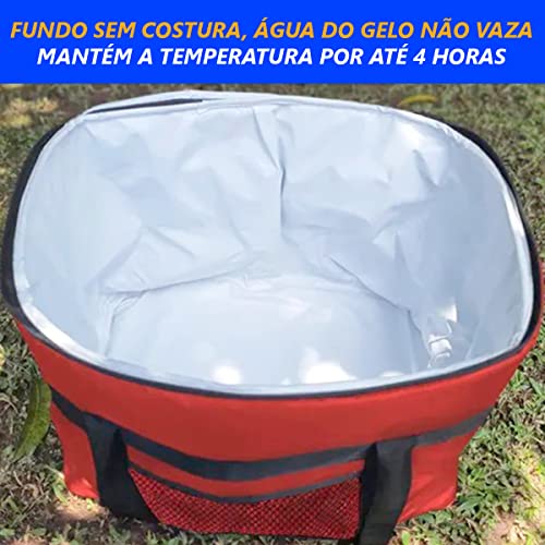 Bolsa Térmica Cooler 33 Litros Grande Para Cerveja Bebida Latinha Garrafa Camping Praia Viagem Lanch