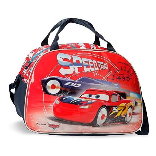 Disney Cars Speed Trails Bolsa de Viaje, Rojo