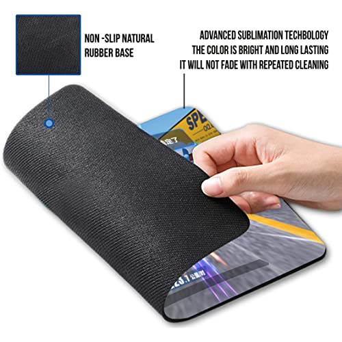 Image of Paper Plane Design - 90's Cartoon Printed Anti Skid Non Slip Rubber Mouse Pad of Computers. Size - 9 x 7 inches.d81