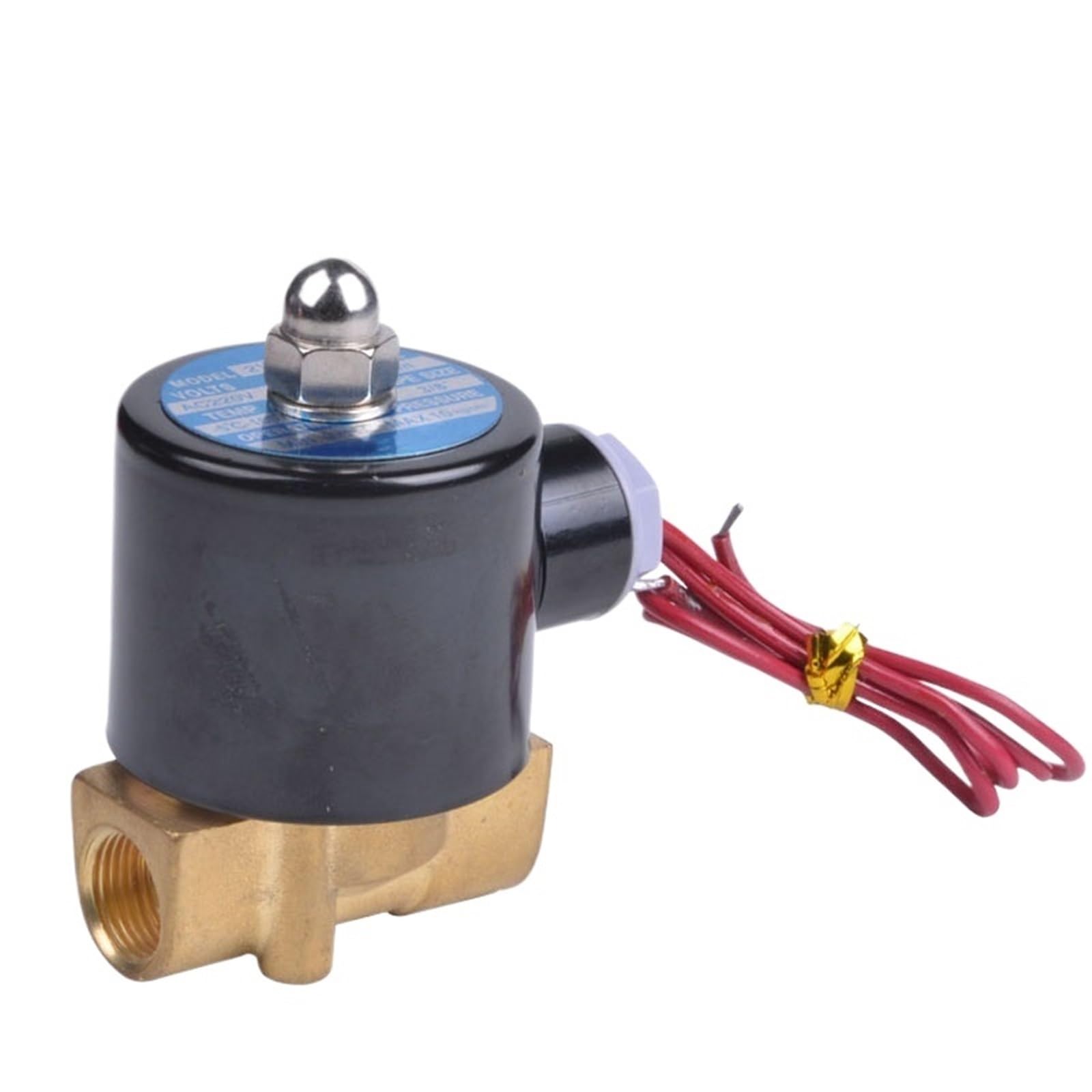 Uyqukggpsn 2Wh12-08 G1-4 Brass Direct Acting Two Position Two Way Solenoid Valve(,Dc24v_5pcs)