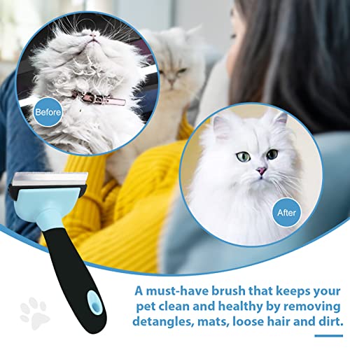 MAIKEHIGH Hundebürste Katzenbürste, Unterfellbürste Katze Hunde, Katzenkamm Fellpflege für Kleine Hunde und Katzen mit Kurzen Haaren (M)