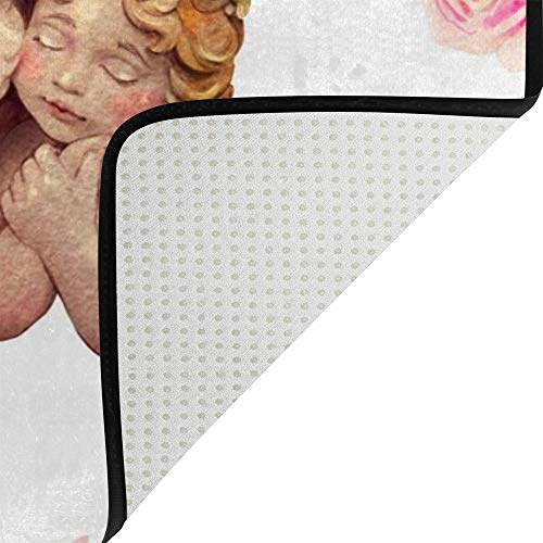 Tapis aquarelle mignon anges chérubin durable de haute qualité Ruchen - 5