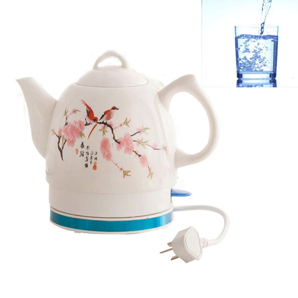 Buy DTTKKUE Electric Ceramic Kettle Cordless Retro Teapot 1.2L, 1000W