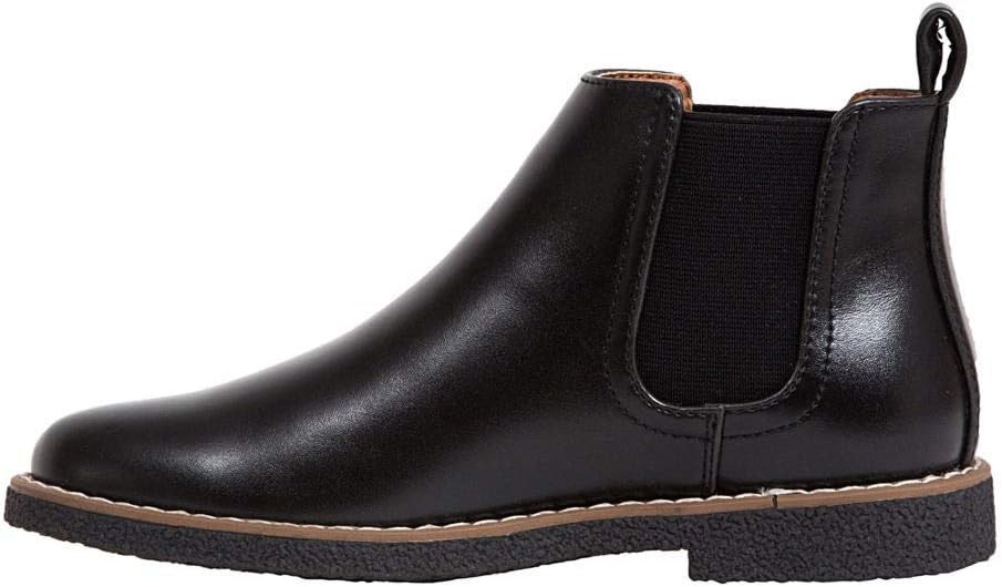 Deer Stags Boy's Zane Chelsea Boot, Black, 5 Big Kid