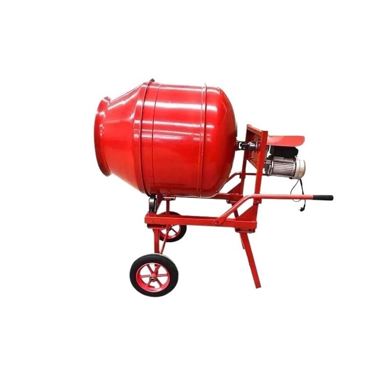 Concrete Mixer Hand Push Wheeled Cement Mixer Portable Mini Concrete Mixers for Construction Portable(Small)