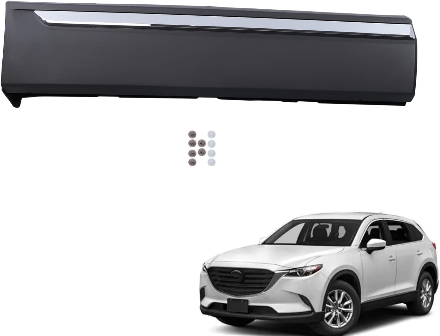 Rear Door Right Passenger Side Lower Molding Replacement for CX-9 2016 2017 2018 2019 2020 2021 2022 2023 with Trim