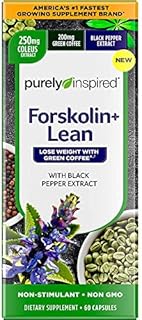 Forskolin for Weight Loss | Purely Inspired Forskolin + Lean | Lose Weight with Green Coffee Bean Extract | Weight Loss Pills for Women & Men | Weightloss Essentials | Non-Stimulant, 60 Count