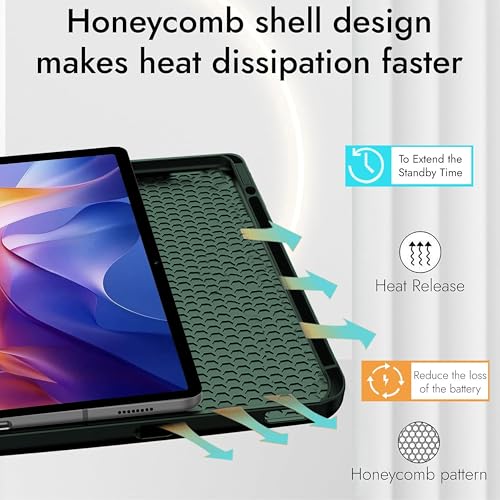 Image of TGK Case for Xiaomi Redmi Pad 2 11 inch Tablet Trifold Smart Stand Cover (Green)