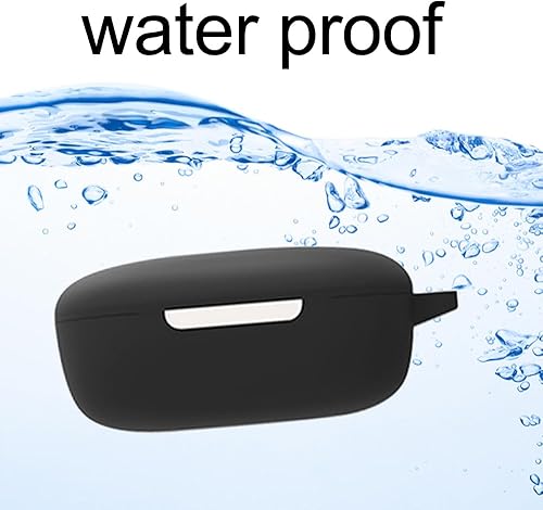 Miniatura 5 de Compatible con redmi Buds 4 Lite - Funda protectora a prueba de golpes, compatible con carga inalámbrica, funda protectora de silicona (negro-blanco)