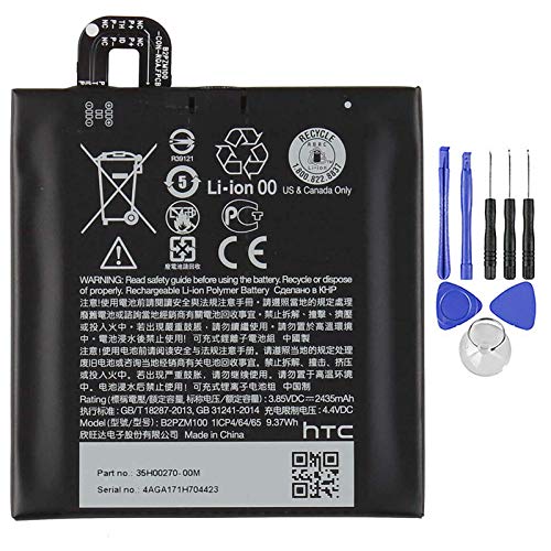 Ellenne Batería compatible con HTC U Play B2PZM100 de alta capacidad 2435 mAh con kit de desmontaje incluido