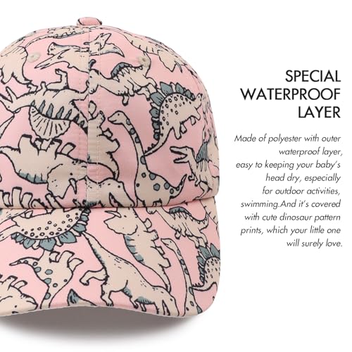 JANGANNSA Dinosaur Boys Girls Caps Embroidery Baby Baseball Caps Cotton Infant Toddler Kids Hat Spring Summer Autumn 2-6Y3