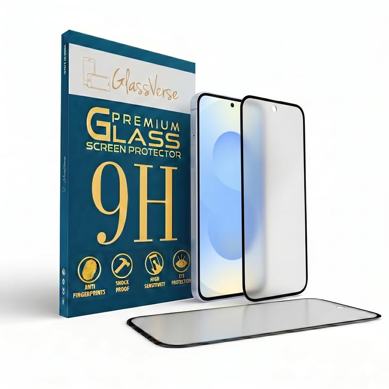 Image of GlassVerse D+ Matte Tempered Glass With 18H Hardness For Samsung galaxy S25 (PACK OF 1) with Free Installation Kit. Full screen Coverage - 6.2 inch