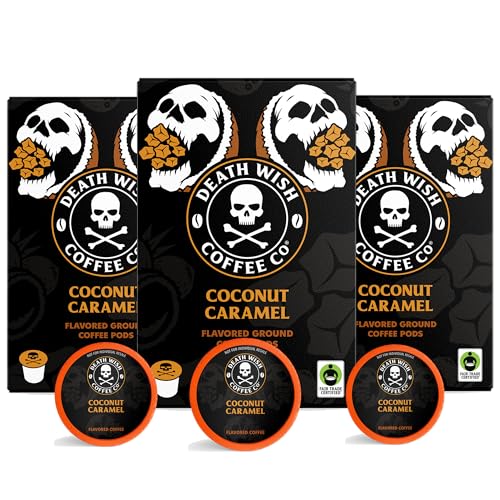 Death Wish Coffee Coconut Caramel Single Serve Pods