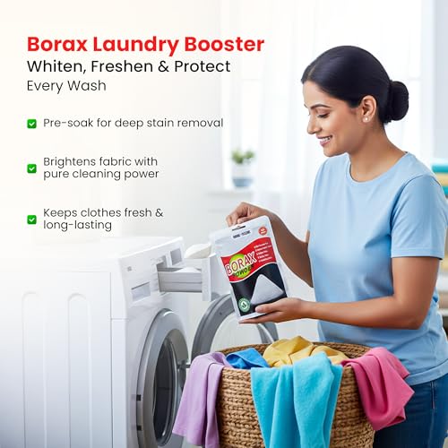 Image of Home-Secure Borax Powder (Suhaga) 875 Gram | 100% Pure Fine | Multi Purpose Use, Whitening, Slime Making, Industrial Cleaning Agent, Drain Unclogs, Stain Removes, Odour Removal