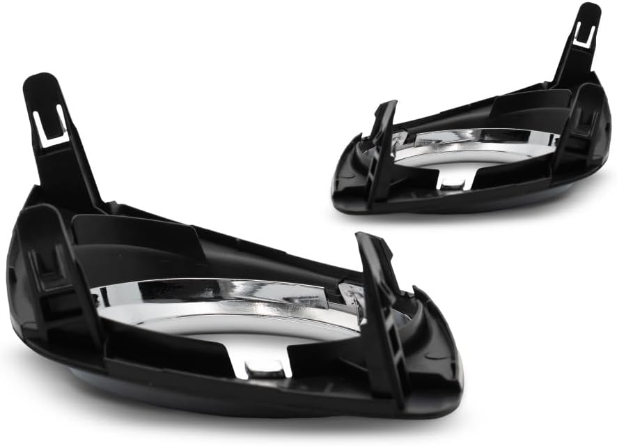 For Toyota RAV4 Fog Light Cover 2009 10 11 2012 Driver and Passenger Side Pair/Set | Black/Chrome | w/Fog Light Hole | Base/Sport Model | DOT Certified | TO1038129, TO1039129 | 521280R010, 521270R010