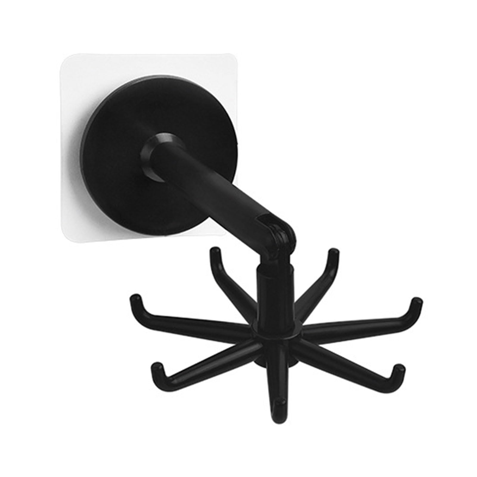 Haodream Multifunctional Explosions Hooks Rotatable Swivels Coat Hanging Hook with 7 Arms Hanger for Towels and Keys Bathroom Towel Hook