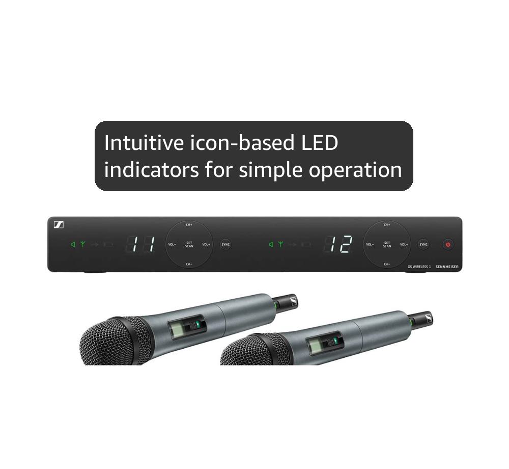 Amazon.com: Sennheiser XSW 1-835 Dual Channel Wireless Microphone