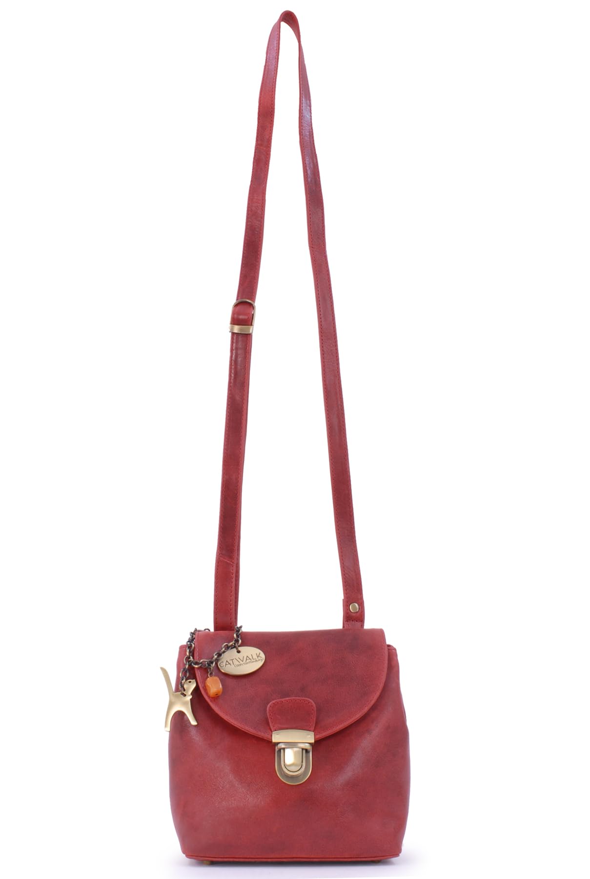 Catwalk Collection Handbags - Bolso Bandolera de Piel de Mujer - Bolso Cruzado con Correa Ajustable - Pequeño/Mediano - Frankie