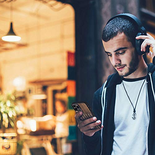 Jubeco Iphone 12 Pro Max Case Wood, Natural Slim Eleghant Wooden Protective Cover With Rubber Bumper For Iphone 12 Pro Max 6.7-Inch (Us Flag-Walnut) #TOP5