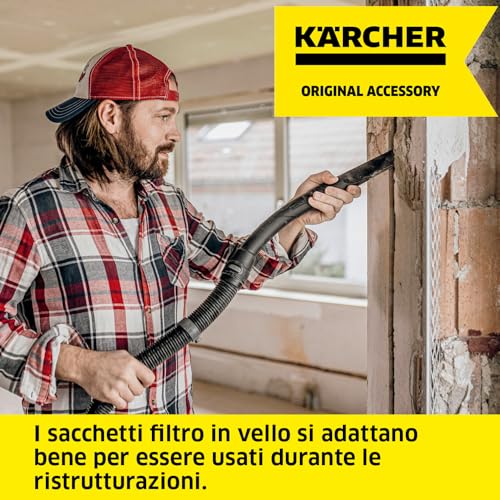 Karcher Fleece Filter Bags Sacchetto Per La Polvere - 2