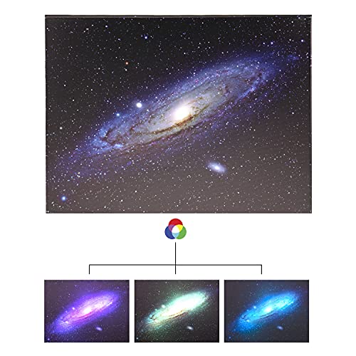 Riverbend Designs 12 X 16 Inch Led Light Up Space Canvas Print Wall Art, Milky Way Galaxy #TOP5