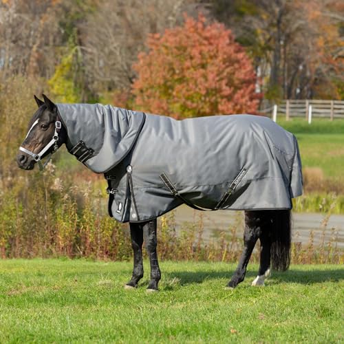 Image of Equinavia Arktis Turnout Neck Cover No Fill | 1200 Denier - Carbon Gray - M