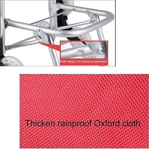 Einkaufstrolley Faltbarer Einkaufswagen Aus Aluminium, Einkaufswagen, Reise-Einkaufstasche, Senioren-Einkaufswagen Mit… – Bild 6