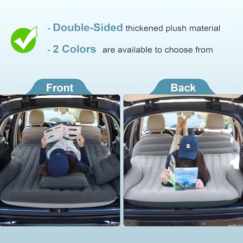 Ciremiv SUV Air Mattress for Car Camping, 6" Car Bed with Pillow & Pump - image 2
