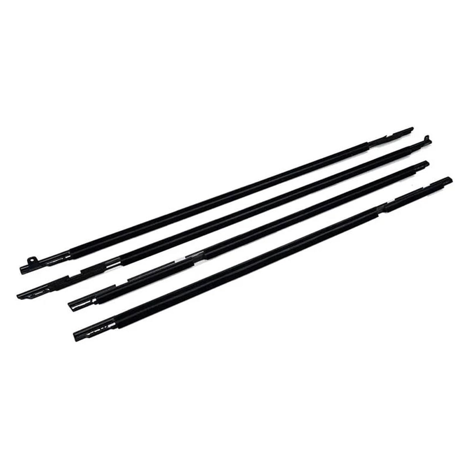 Yuqudgelky Black 75710-60021 4Pcs Window Moulding Trim For Toyota For Land For Cruiser Lc80 Fzj80 1990-1998 Weatherstrip Seal(Black)