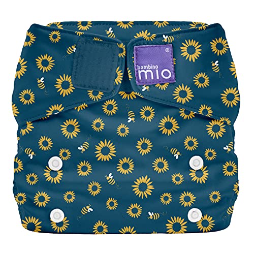 Bambino Mio, miosolo klasyczna wielorazowa pieluszka all-in-one, super słonecznik